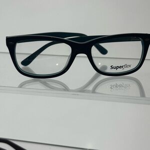 Superflex Brown Aqua Eyeglasses